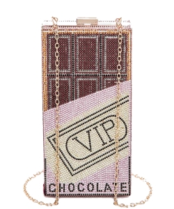 VIP Crystal Pave Clutch 118-6627 PINK